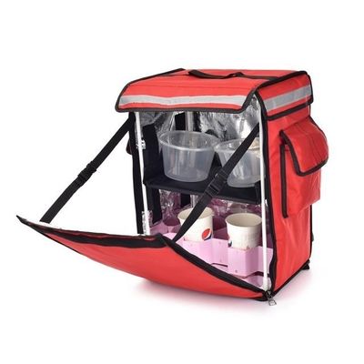 Mehrschichtiger Warmlieferrucksack mit Plus-Taschenhalter für Thermalgetränke
