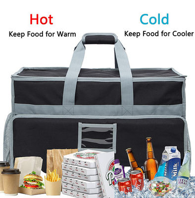 Custom Logo akzeptiert Pizza Liefertasche Lebensmittel Lieferung Thermal Tasche Rucksack Warmer Tasche