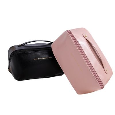 Leinwand Kosmetik Tasche Wasserdicht Mode Reise Lagerung Frau Make-up-Kase mit Reißverschluss