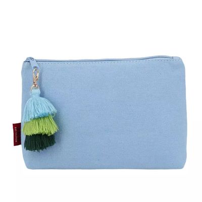 Beauty Cotton Frauen Make-up Reisetasche mit Reißverschluss und Tassel Custom Logo