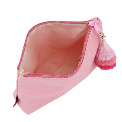 Beauty Cotton Frauen Make-up Reisetasche mit Reißverschluss und Tassel Custom Logo