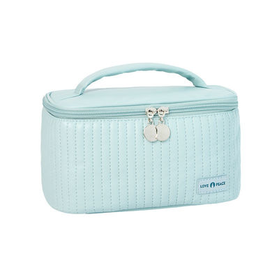 Wasserdichte PU-Kosmetik-Tote-Tasche für Frauen mit Reißverschluss und tragbarem Design