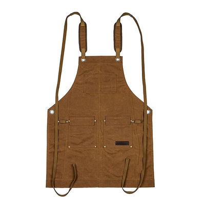 Restaurant Bar Essential Waschen Leinwand Chef Bib Schürze mit Werkzeugtasche und individuelles Logo