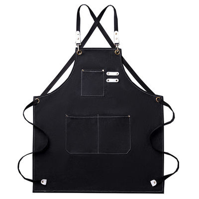 Uniform Typ Kellner Personal Custom Leinwand Küchenchef Baumwolle Unisex Schürze für Küchenbar Arbeit