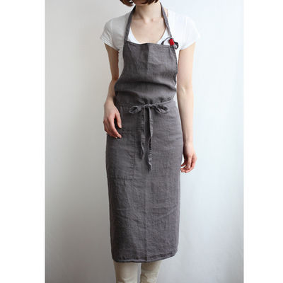 Neueste Modische Unisex Custom Baumwolle Bettwäsche Kreuz Rücken verstellbare Bib Schürze mit Taschen