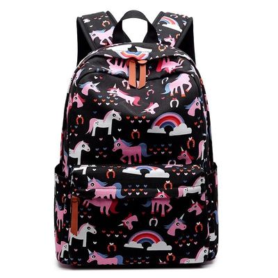 Schultasche Kinder Nylon Kindergarten Zeichentrickfilm Tier Rucksack mit verstellbaren Gurten