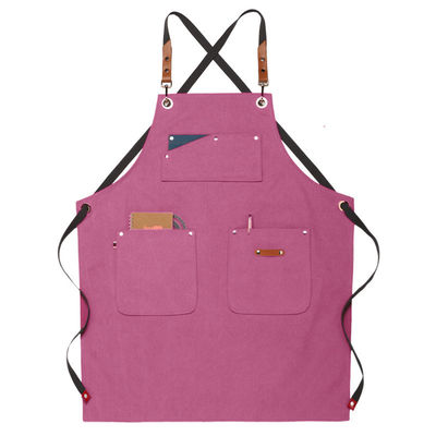 Küche Baumwolle Leinwand Schürzen mit Tasche für benutzerdefiniertes Logo gedruckt Home Restaurant Bar