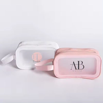 Wasserdichte Frostbeutel mit benutzerdefiniertem Logo Druckmodenkosmetische Tasche PVC-Tasche Make-up-Tasche