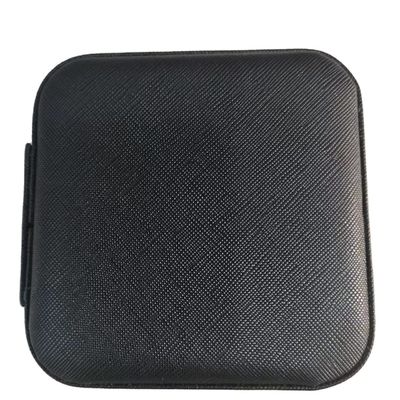 Bequeme benutzerdefinierte Logo Lederausrüstung Zipper Portable Bag für Schmucklager