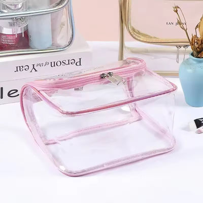 Einkaufsgüter Transparente Schönheit Reise Toilettenartikel PVC-Kostüm Kosmetiktasche für Reisen