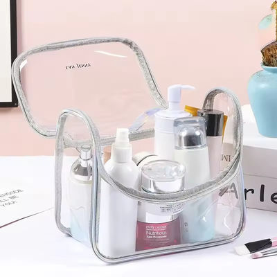 Einkaufsgüter Transparente Schönheit Reise Toilettenartikel PVC-Kostüm Kosmetiktasche für Reisen