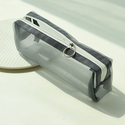 Schülerprüfung spezielle Bleistiftkoffer Transparente Mesh Bleistift Tasche für Kosmetik Bequemlichkeit