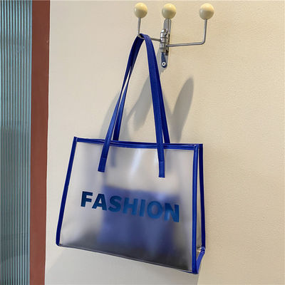 Logo Customized Logo Fashion PVC-Tote-Einkaufstasche für transparente Produktverpackungen