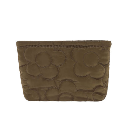 Wasserdichtes Make-up-Stoffbeutel Puffer Gequilte Nylon-Kosmetikbeutel für Reisetücher
