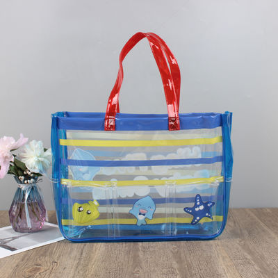 2024 PVC-Großkapazitäts-Transparente und klare Tote-Beach-Taschen für das tägliche Leben