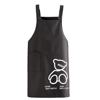 Alltägliche Schürze mit Custom Logo Taschen wasserdichte Polyester Baumwolle Küchenchef Schürze