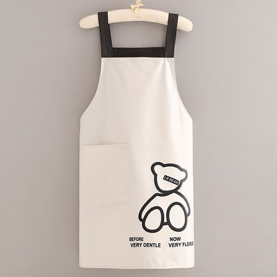 Alltägliche Schürze mit Custom Logo Taschen wasserdichte Polyester Baumwolle Küchenchef Schürze