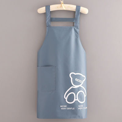 Alltägliche Schürze mit Custom Logo Taschen wasserdichte Polyester Baumwolle Küchenchef Schürze