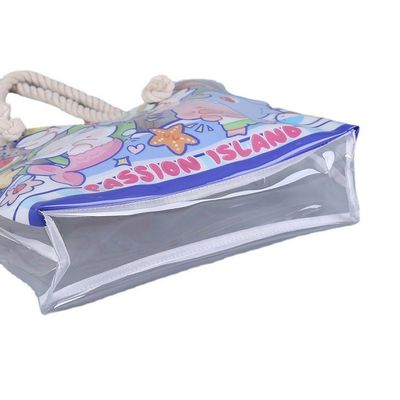 Wasserdichtes Strandtote-Pool-Tasche für alle Jahreszeiten für Frauen Damen Großes Fitnessstudio-Tote PVC Handtasche