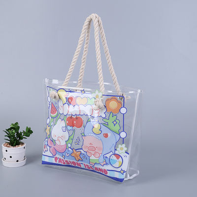 Wasserdichtes Strandtote-Pool-Tasche für alle Jahreszeiten für Frauen Damen Großes Fitnessstudio-Tote PVC Handtasche