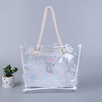 Wasserdichtes Strandtote-Pool-Tasche für alle Jahreszeiten für Frauen Damen Großes Fitnessstudio-Tote PVC Handtasche