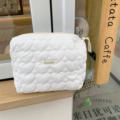 Polyester Custom Logo Puff Puffer Tasche Großkapazität Make-up Gequilte Taschen Kosmetikkoffer