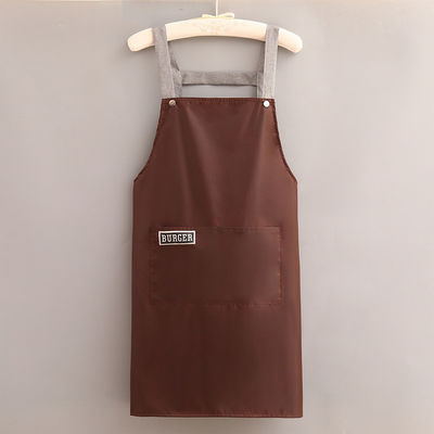 Custom Logo Baumwolle Polyester Chef Koch Schürze für das tägliche Leben in Cafés Restaurants Küche