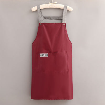 Custom Logo Baumwolle Polyester Chef Koch Schürze für das tägliche Leben in Cafés Restaurants Küche