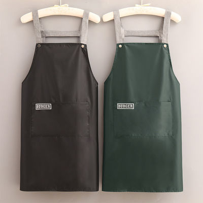 Custom Logo Baumwolle Polyester Chef Koch Schürze für das tägliche Leben in Cafés Restaurants Küche