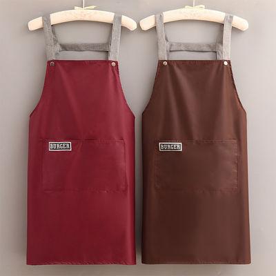 Custom Logo Baumwolle Polyester Chef Koch Schürze für das tägliche Leben in Cafés Restaurants Küche
