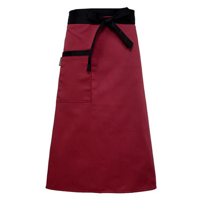 Custom Logo Druck Polyester Twill Baumwolle Kaffeefolie Schürze für Männer und Frauen