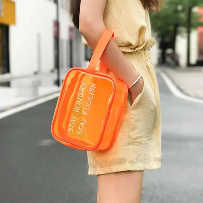 Persönliche Logo-Kleine wasserdichte Make-up-Taschen mit Reißverschluss für modische Toilettenartikel