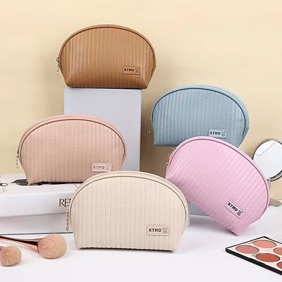 Tägliche Reise Kosmetik Tasche benutzerdefinierte Leder Make-up-Tasche für Toilettenartikel und Kosmetika