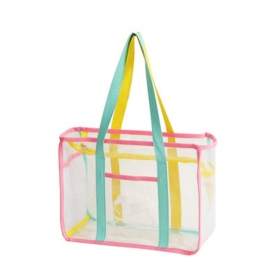 Durchsichtige PVC-Tote-Tasche, klare Süßigkeiten, Farben, U-förmige Handtasche für Frauen