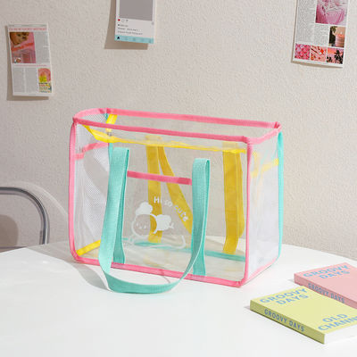 Durchsichtige PVC-Tote-Tasche, klare Süßigkeiten, Farben, U-förmige Handtasche für Frauen