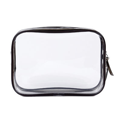 Verschluss mit Reißverschluss Durchsichtige wasserdichte Make-up-Taschen für Reise- und Toilettenorganisation