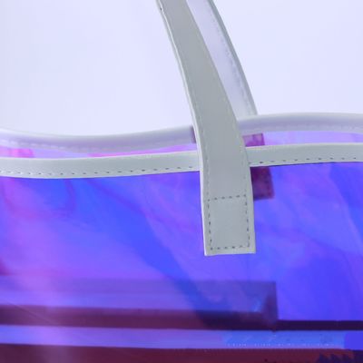 Transparente PVC-Gelee-Tasche Holographische Mode-Schaulerschulter-Einkaufstasche Kunststoff-Tasche für Frauen