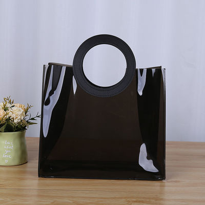 Klare, transparente, holographische PVC-Geschenktasche mit Lasergriff