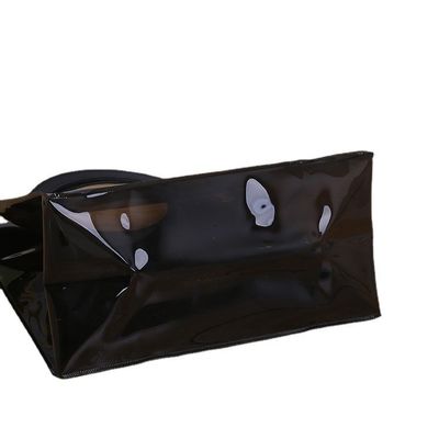 Klare, transparente, holographische PVC-Geschenktasche mit Lasergriff