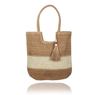 Sommertote Raffia Strohbeutel OEM/ODM akzeptabel für Mode Damen Häkelstrandbeutel