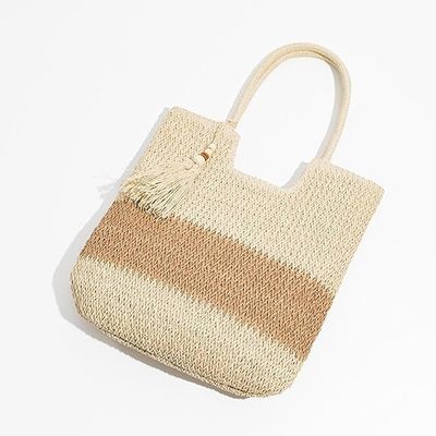 Sommertote Raffia Strohbeutel OEM/ODM akzeptabel für Mode Damen Häkelstrandbeutel
