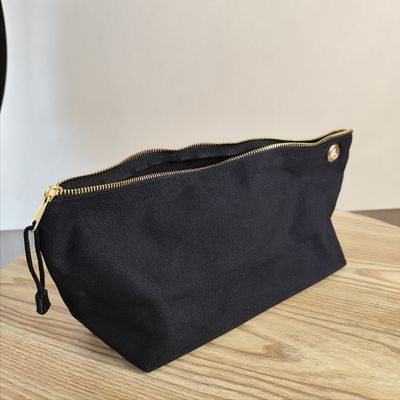 OEM/ODM Akzeptiert Custom Logo Druck Leinwand Reißverschluss Make-up-Tasche für Bleistift und Münze Lagerung