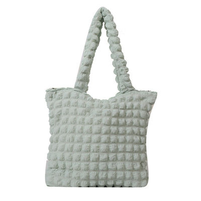 Persönlichkeitsblase Blume Gequilte Achselbeutel Shopping-Tasche Faltenwolken-Taschen für Frauen