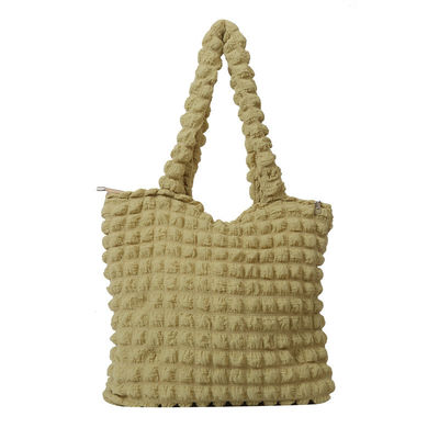Persönlichkeitsblase Blume Gequilte Achselbeutel Shopping-Tasche Faltenwolken-Taschen für Frauen