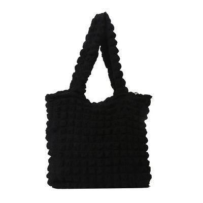 Persönlichkeitsblase Blume Gequilte Achselbeutel Shopping-Tasche Faltenwolken-Taschen für Frauen