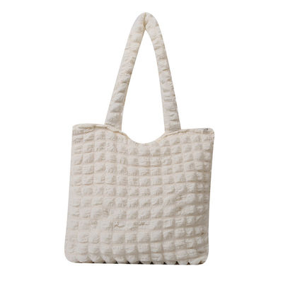 Persönlichkeitsblase Blume Gequilte Achselbeutel Shopping-Tasche Faltenwolken-Taschen für Frauen