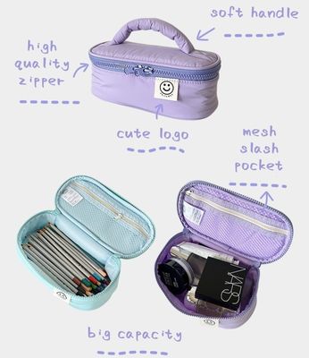 Gewässerte koreanische Polyester-Make-up-Tasche für die Frühlingslagerung Lieferung in 15 Tagen