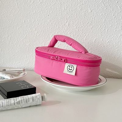Gewässerte koreanische Polyester-Make-up-Tasche für die Frühlingslagerung Lieferung in 15 Tagen
