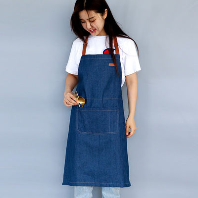 Wasserdichte Denim-Schürze OEM/ODM akzeptabel Maschinenwaschbar für Küchenchef BBQ