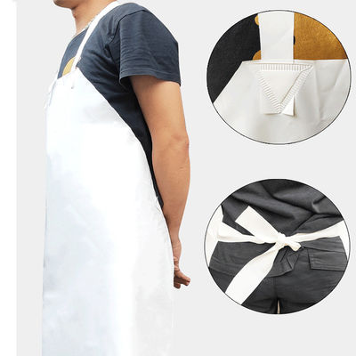 Restaurant Bar Custom Logo Druckwasserdicht Kunststoff Gummi Vinyl Bib Schweißen Metzger TPU Schürze